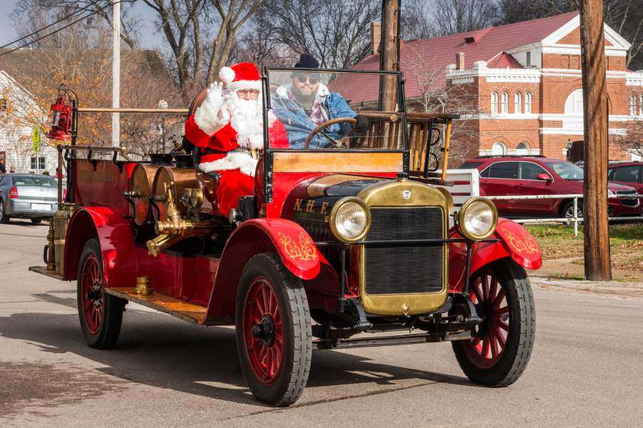Santa Claus in Indiana Christmas Parade